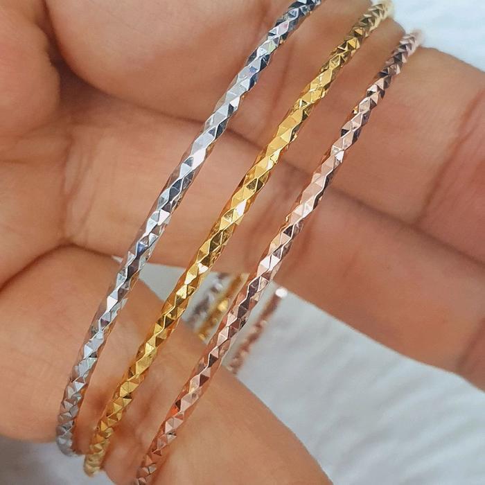 GELANG MODEL KERONCONG 3 WARNA PLINTIR EMAS 70% 700 70 % 16K