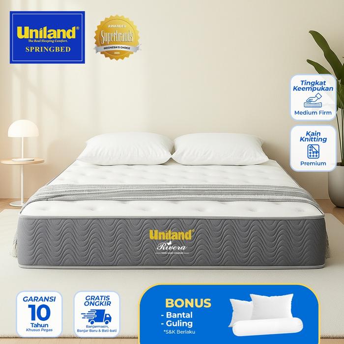Uniland Springbed Rivera Brilliant Firmtop - Hanya Kasur