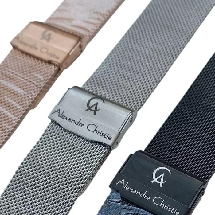 Rantai Jam Alexandre Christie Pasir/Mes Strap jam Ac rantai pasir/mes Rantai Alexandre Christie Wani