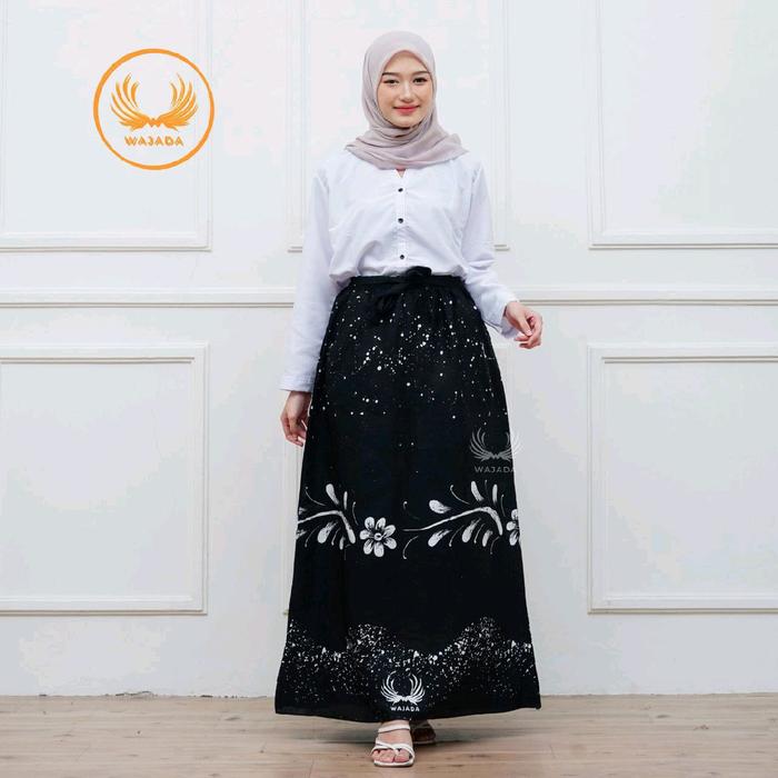 Busana Muslim + Rok Santri Putri + Rok Batik + Rok Neng Santri + Rok Sarung Model Baru Wanita Panjan