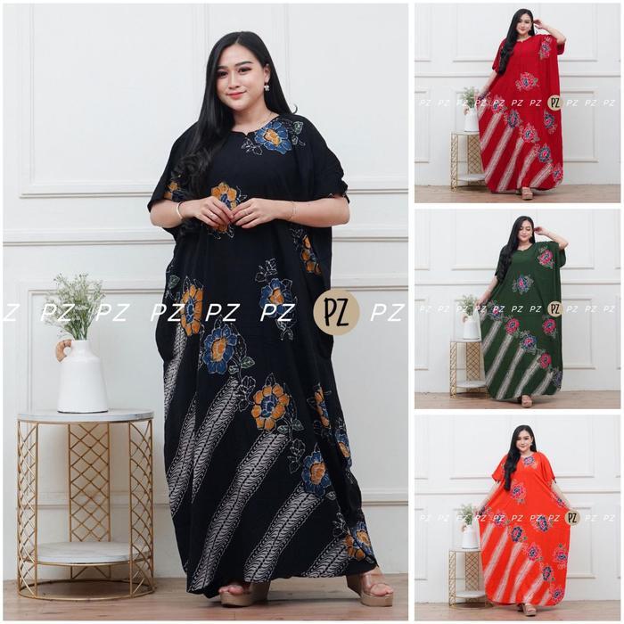 Daster Lowo Cap Motif Talita Jumbo Panjang Semata Kaki Rayon Premium Busui