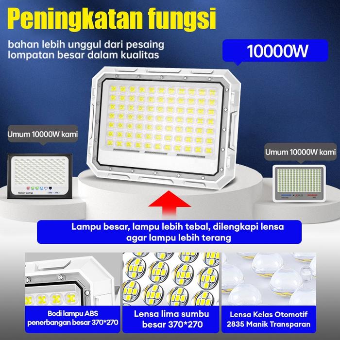 【Garansi 10 tahun 】lampu tenaga surya lampu tenaga matahari Lampu Solar cell LAMPU SOROT SOLAR CELL 