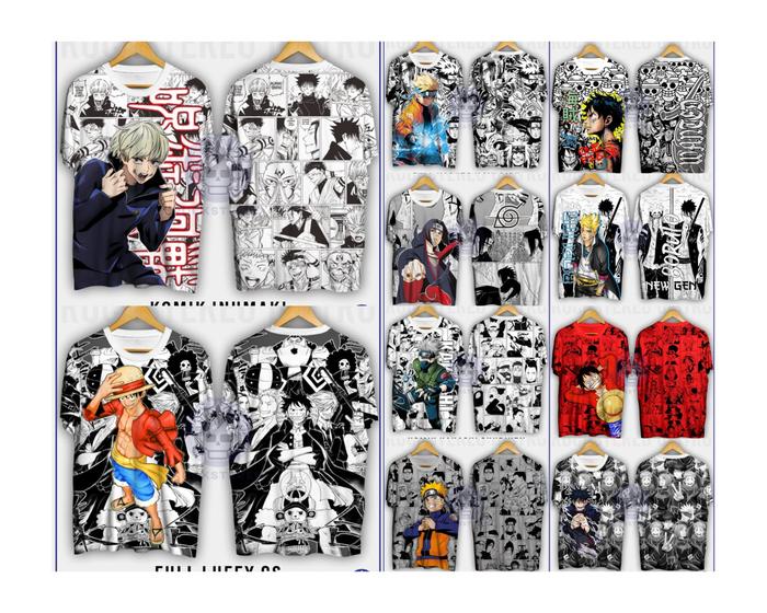 KAOS ANIME FULL KOMIK ONE PIECE / NARUTO / DEMON SLAYER / JUJUTSU KHUSUS ANAK-ANAK