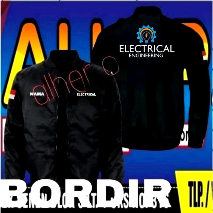 Jaket bordir electrical engineering jaket electrical engineering jaket bomber electrical engineering