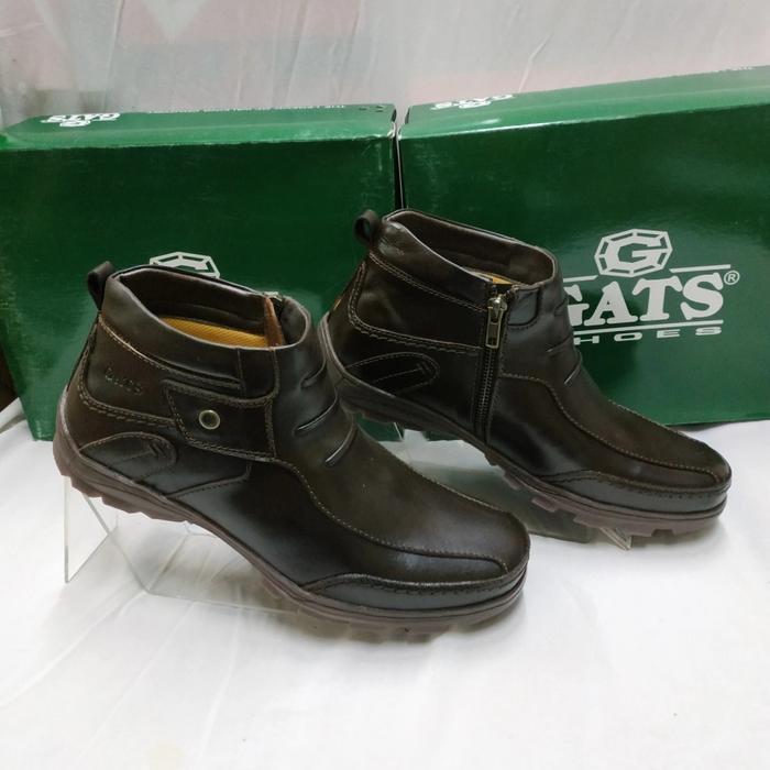 Exclusive Sale Sepatu Boot Pria Sepatu Kulit Gats To 2252 - Brown Shoes Terlaris