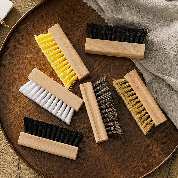 Solid Wood Horse Hair Shoe Brush Solid Wood Hair Brush Pig Hair Shoe Brush Multifunctional Nylon Wir