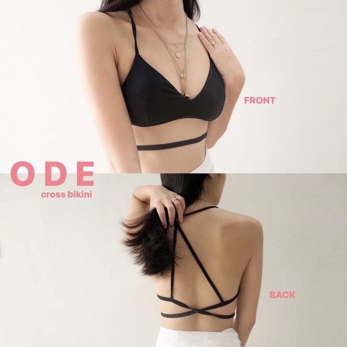 TERLARIS FOREVER 21 ODE Cross Over Bikini Top Bralette F21 FOREVER21 Swimwear READY