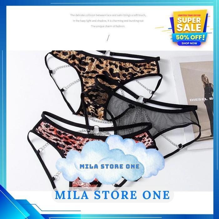 CELANA DALAM WANITA SEXY HOT DESAIN RANTAI TRANSPARAN JARING CD JUMBO C115 BEST PRODUK
