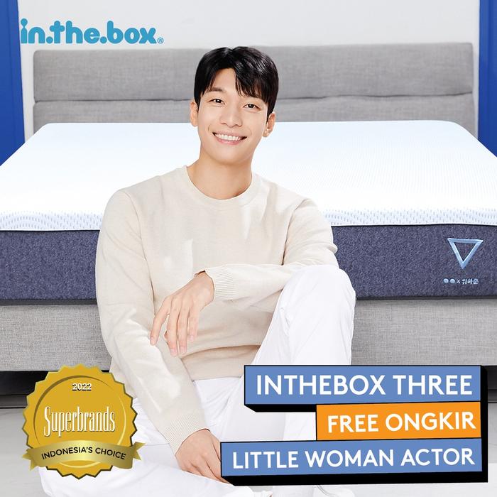 Kasur IN THE BOX Three Hybrid Airwave Foam - FREE Bantal | Ukuran 90x200, 100x200, 120x200, 140x200,