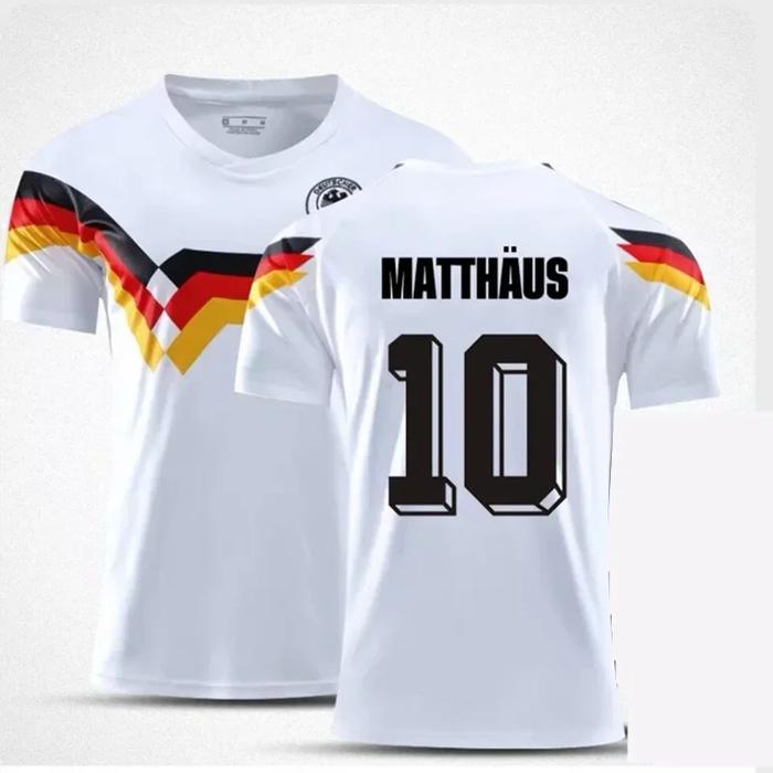 Trendy Style Euro Cup Jersey German National Football Team Boys' and Girls' Jersey Summer Sports Qui
