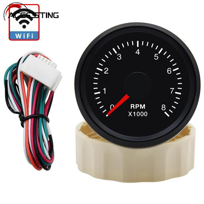 8000 RPM Tachometer WiFi Universal 4K RPM Tacho Meter RPM Meter Yang