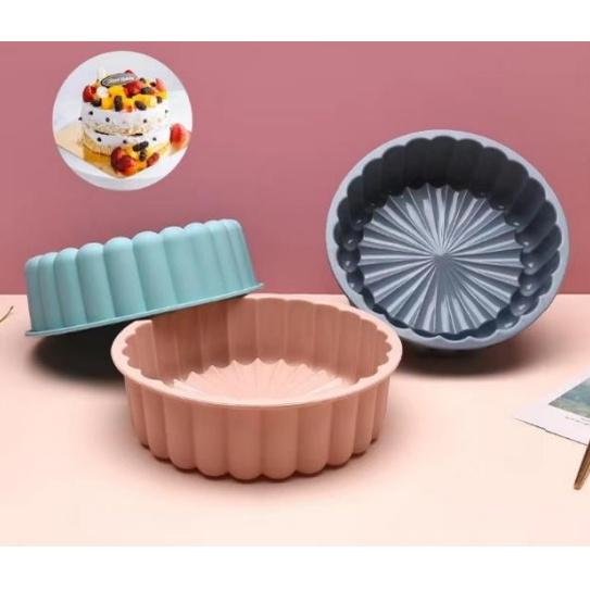 Cetakan Silicone Silikon Charlotte Loyang Puding Cake Cokelat Mg20