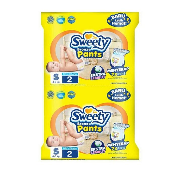 Sweety Bronze Pants Popok Bayi Pants Renceng S - isi 6 pcs