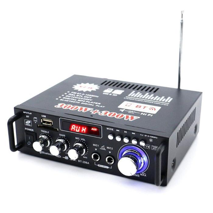 600W Car Amplifier LCD Display Digital HIFI Powers Amplifier
