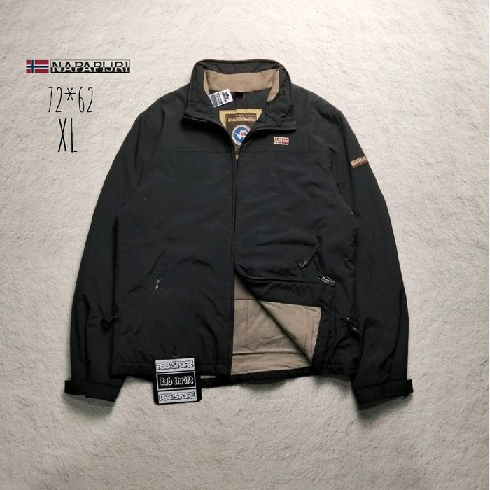 Jaket napapijri taped seams tebal original 100% size xL