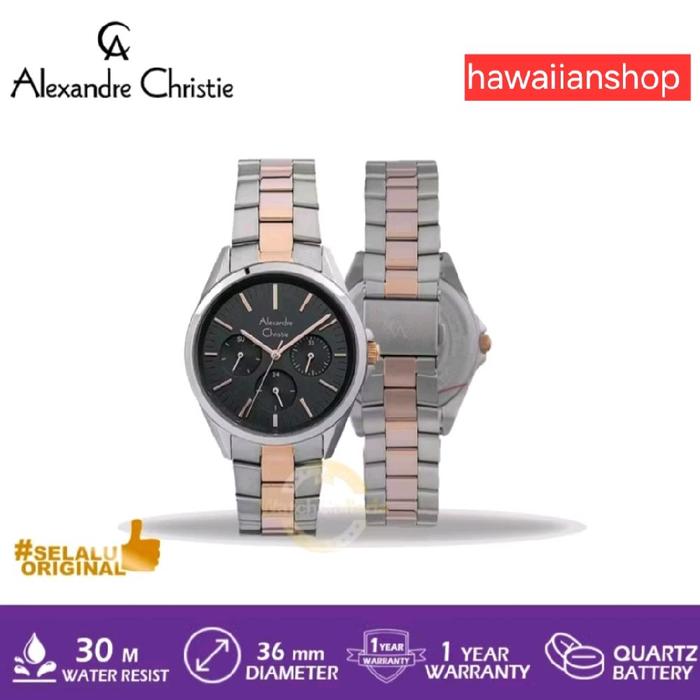 Alexandre Christie wanita AC 2890 Original AC2890 LD Stainless