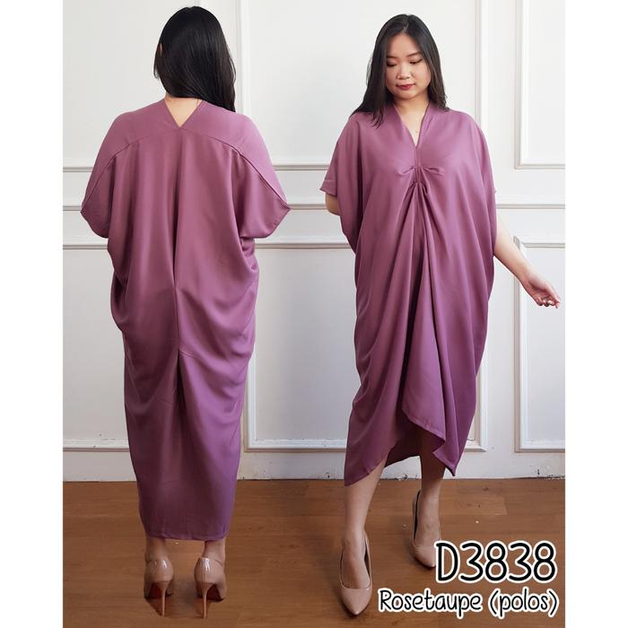 MISSOL kaftan batik semi sutra premium dress wanita formal dress kondangan 3838 D3838