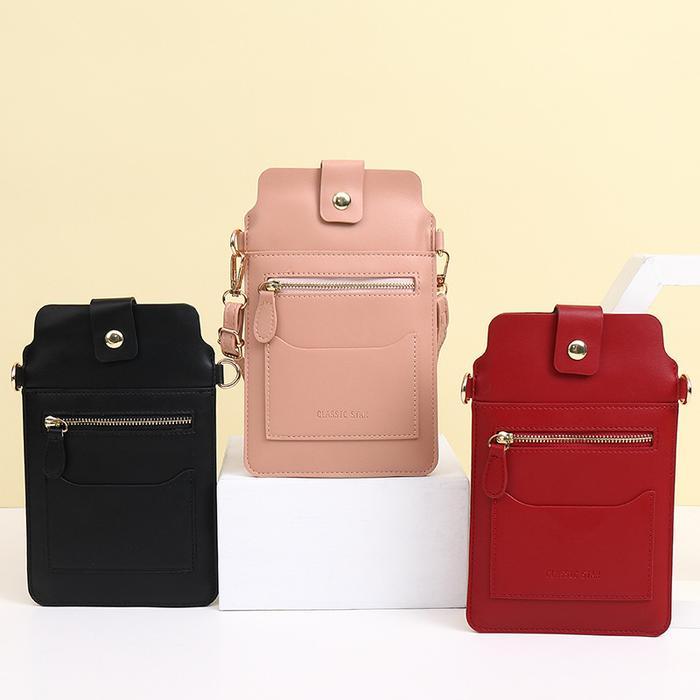 Tas Selempang Kulit Wanita Touch Screen Tas Hp Slim Mini Bag C310-1