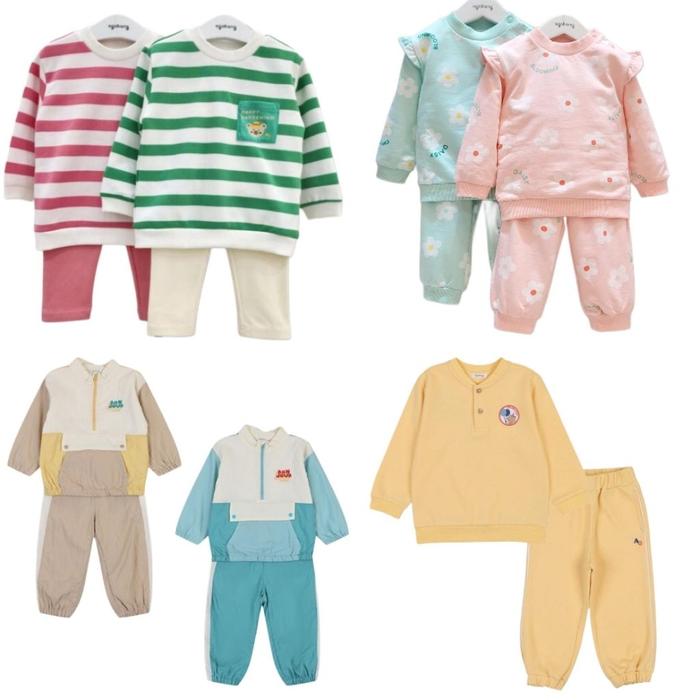 setelan anak perempuan /laki laki unisex agabang korea