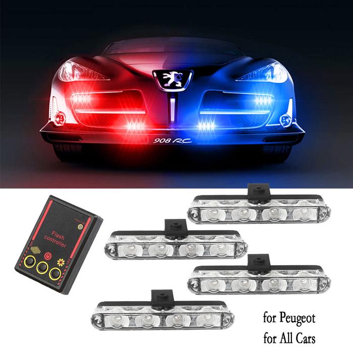 Led Lampu Strobo Polisi LED Stroboskop Strobo untuk Auto Polisi