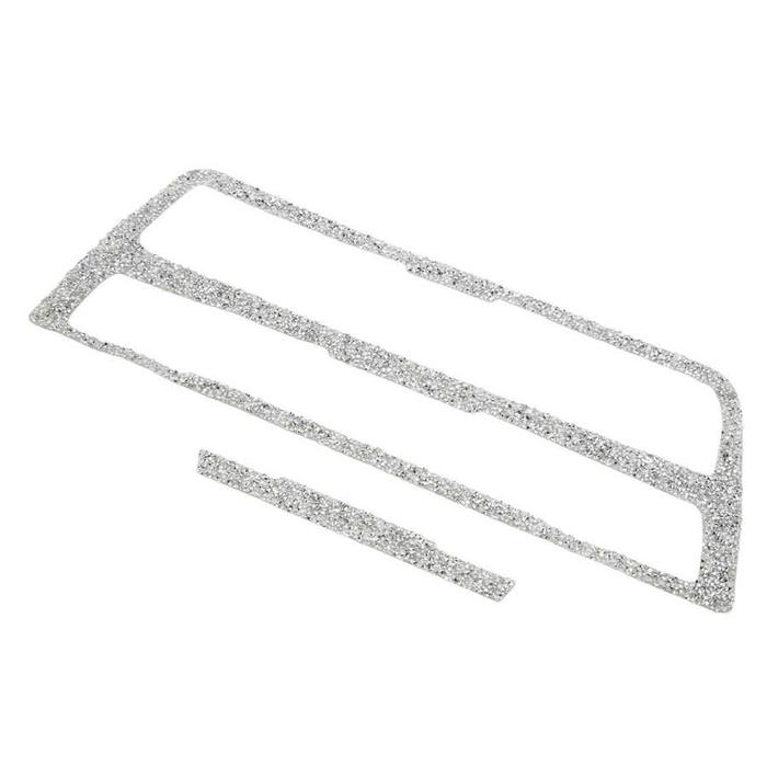 Penutup Kontrol Pusat Kristal Trim Reflektif Tahan Debu Bling CD