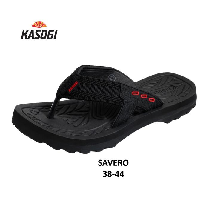 Sandal Kasogi Savero Warna Hitam Dewasa Pria Jepit Eva Savero