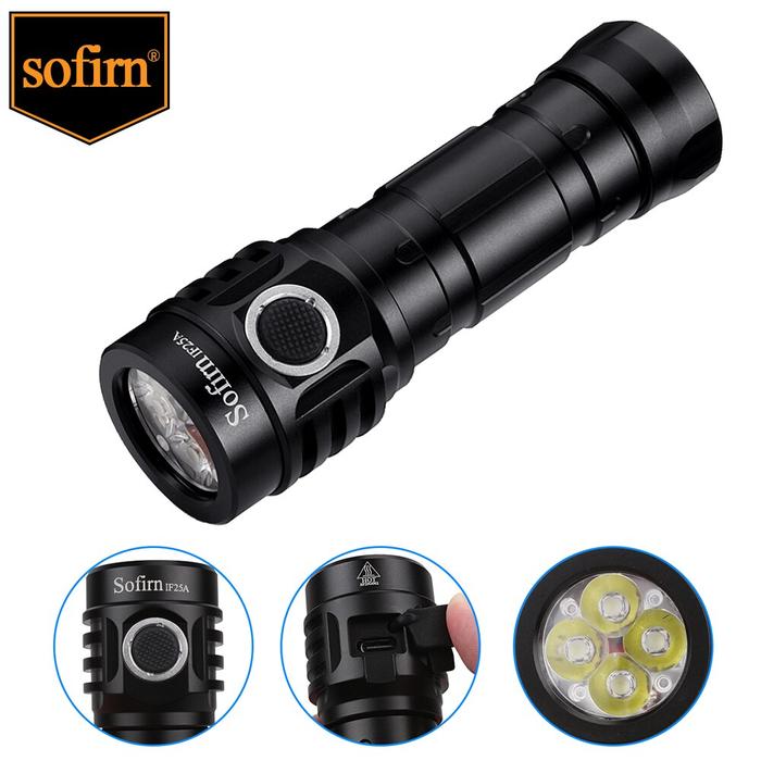 Sofirn IF25A BLF Anduril Powerful USB C Rechargeable LED Flashlight