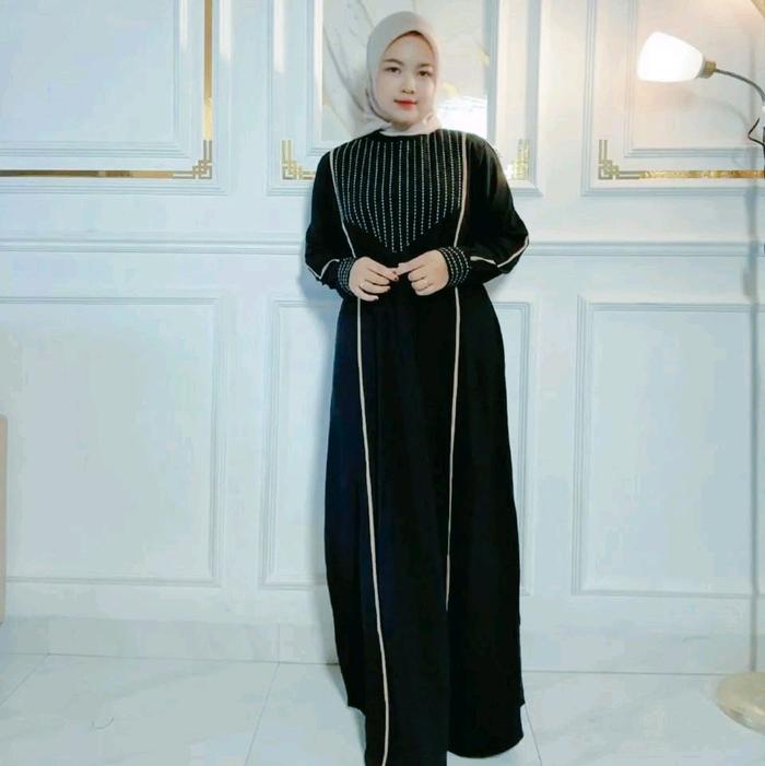 ARRAZKA GAMIS BY AKU KARISSA TERBARU- Dress dengan Desain Khusus dari Aku Karissa BORDIR KAIN SABRIN