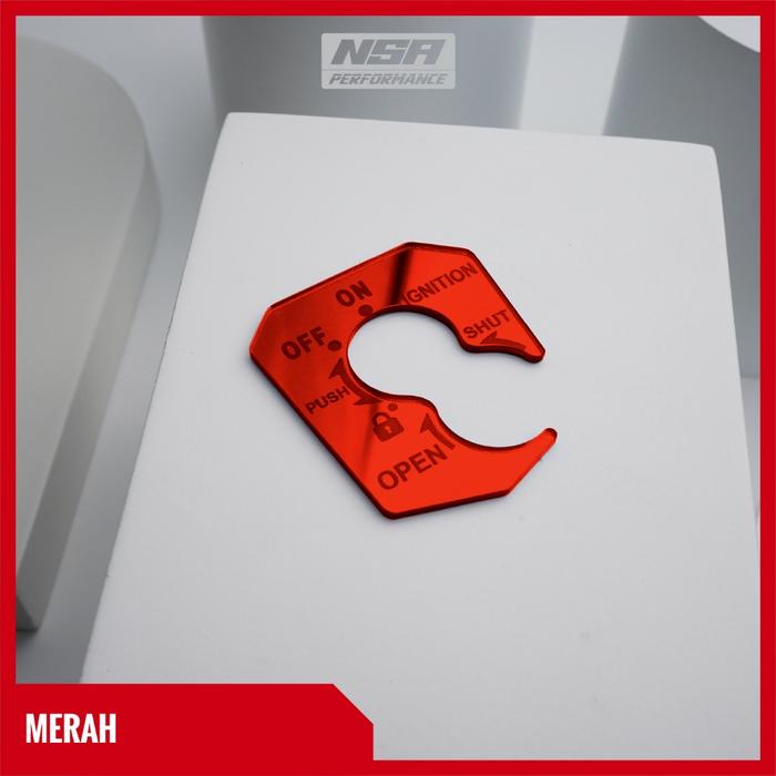 NSA EMBLEM KUNCI KONTAK SONIC 150 R SONIC 150 R CB150 R CB 150 R LOGO TUTUP KUNCI KONTAK K56 GOLD SI