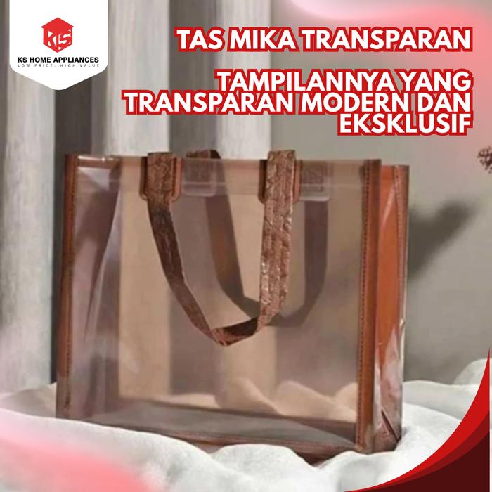 KS Tas Mika Transparan Totebag Hampers Goodie Bag Tote Bag Transparan