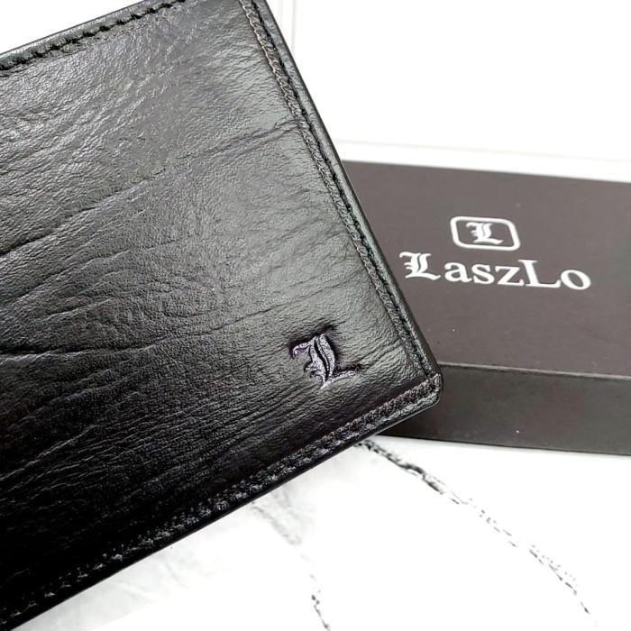 I✓87 DOMPET PRIA KULIT ASLI MOTIF URAT KAYU SLOT FOTO LASZLO LZ LZ271L GENU X☎YY