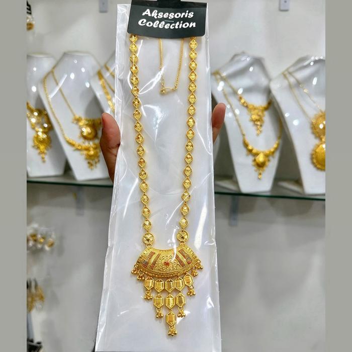 Kalung Dubai Premium kombinasi warna cantik mirip emas asli ala” dubai panjang kalung 60-70cm