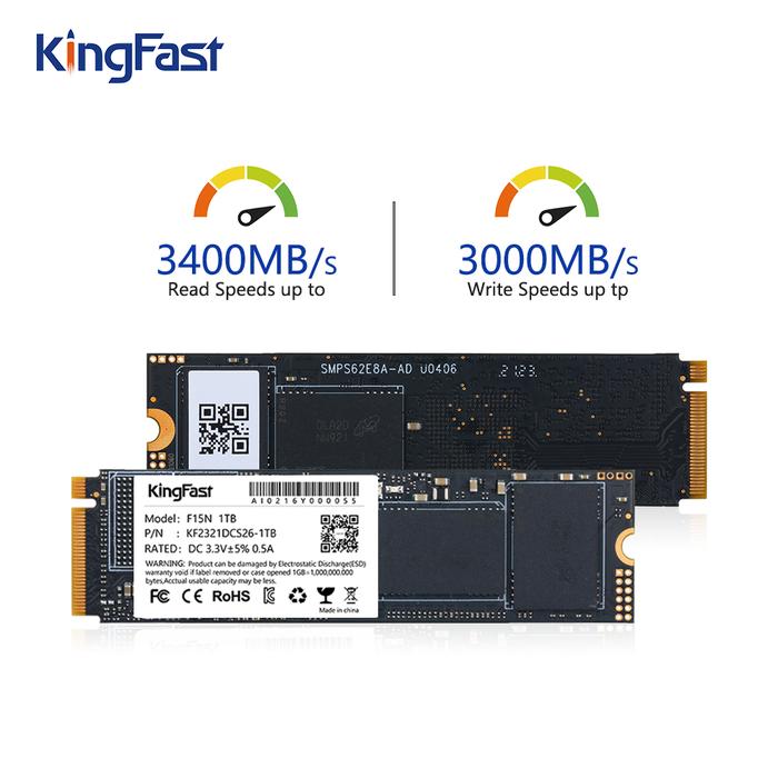 KingFast SSD M2 NVMe 1TB 2TB 256GB 512GB M.2 SSD with Dram SLC Cache