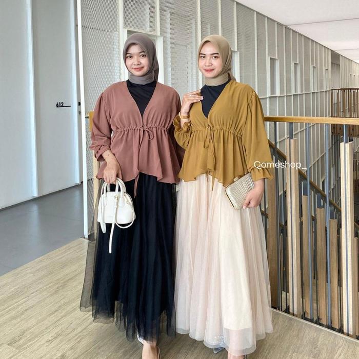 QOME - Blouse Ceruti/ Outer Shana /Blouse Wanita/Outer Ceruti/Outer Wanita