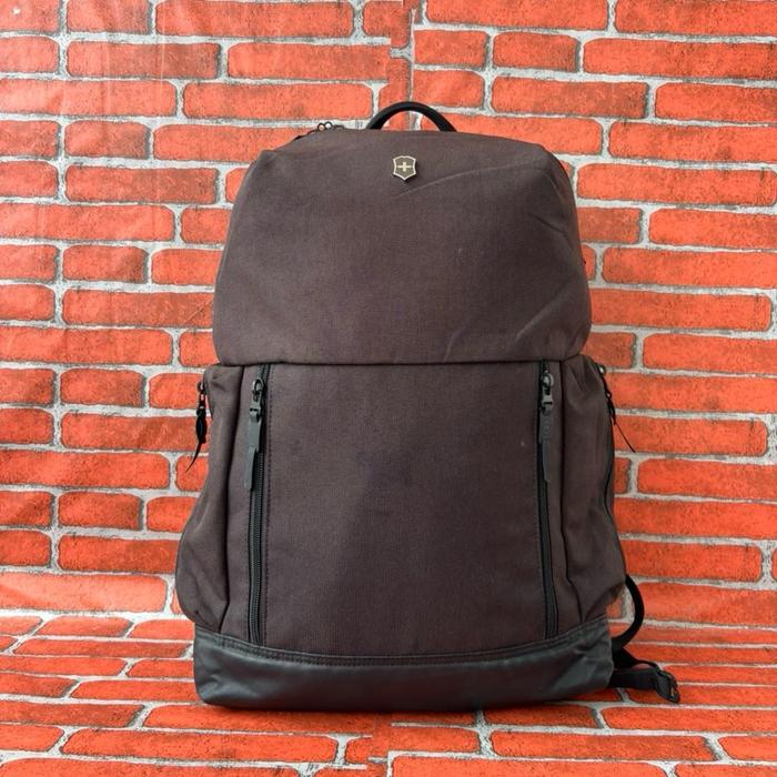 TAS RANSEL PRIA VICTORINOX SECOND BRANDED HITAM KEMERAHAN