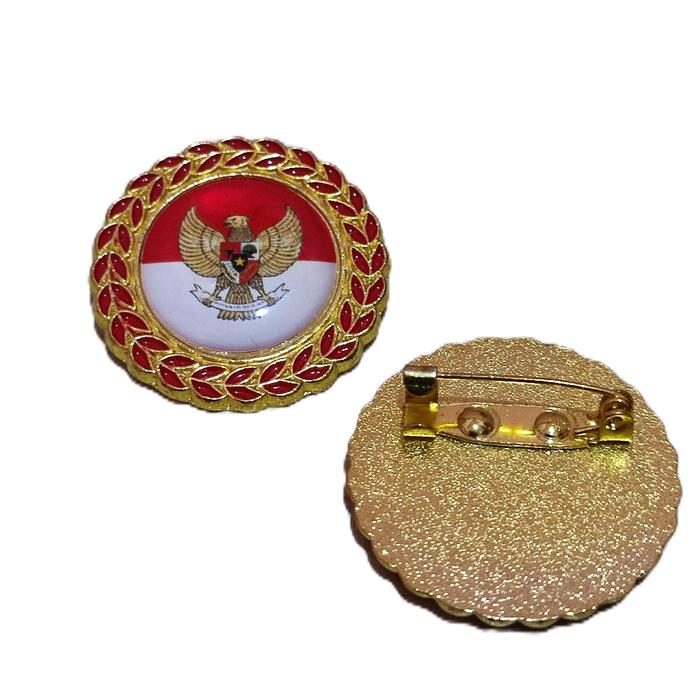 PIN MERAH PUTIH LOGO GARUDA MERAH PUTIH INDONESIA
