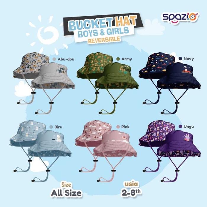 Topi buket anak topi bulak balik Hat spazio topi fashion anak