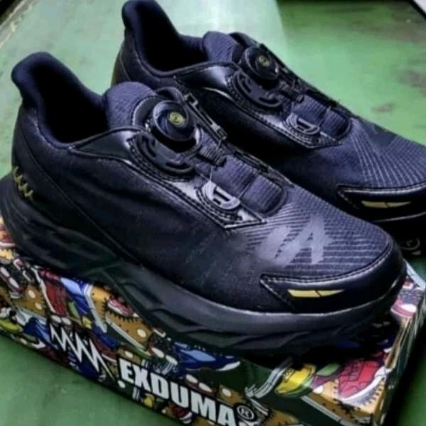 Sepatu Exduma Sparco black Tali putar