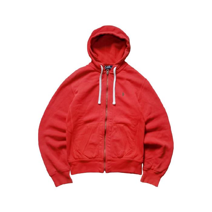 Vintage Polo Ralph Lauren Orange Zip Hoodie