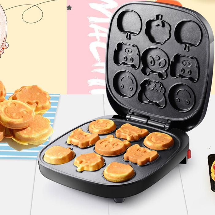 Pembuat Kue Kenari Listrik Mini Otomatis Kacang Wafel Mesin Roti Roti