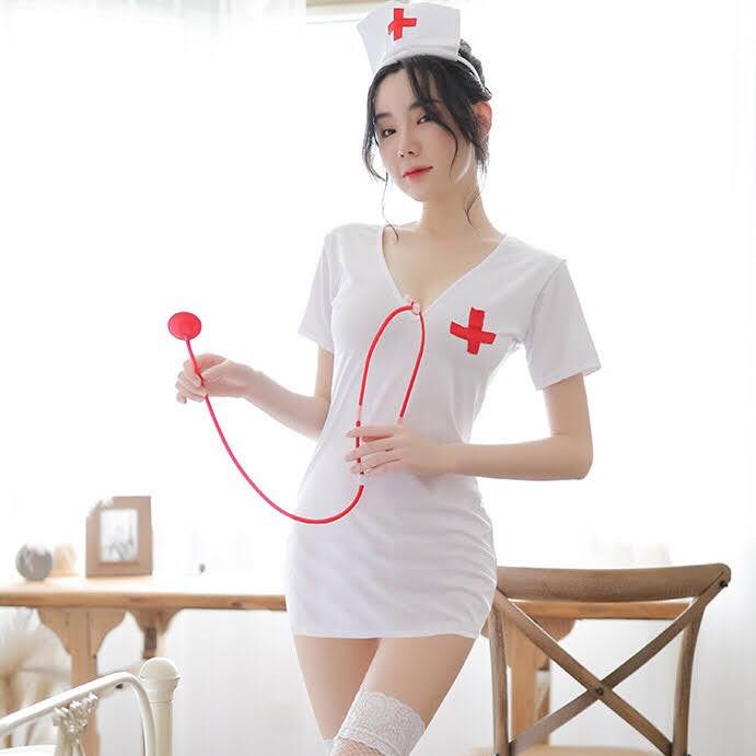 JESSA Sexy Lingerie Costume Nurse Kostum Suster Seksi Cosplay Big Size Jumbo Baju Dinas Istri