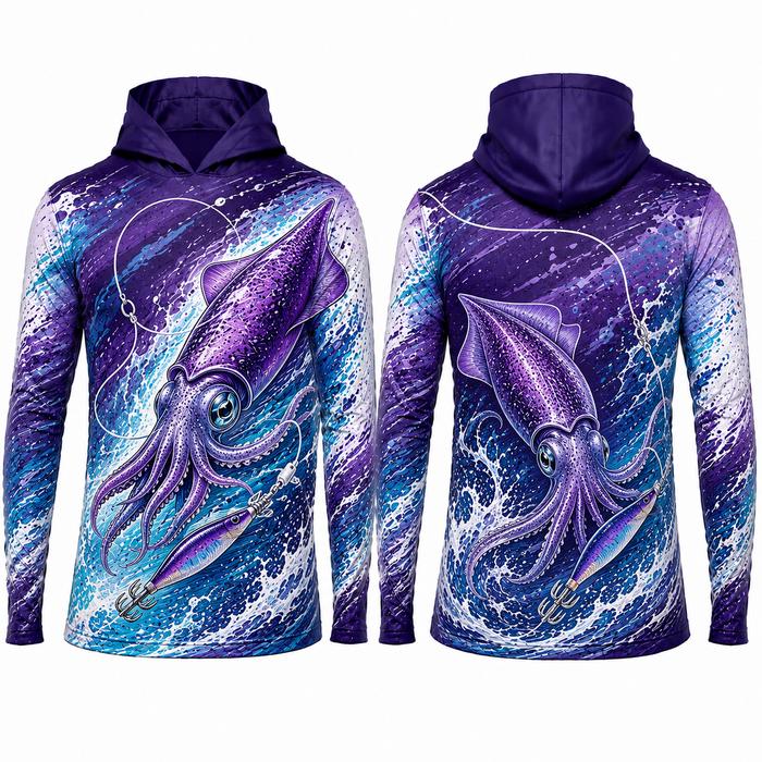 [CASTNOVA] Pakaian memancing luar ruangan, hoodie pullover, atasan lengan panjang dengan sablon subl