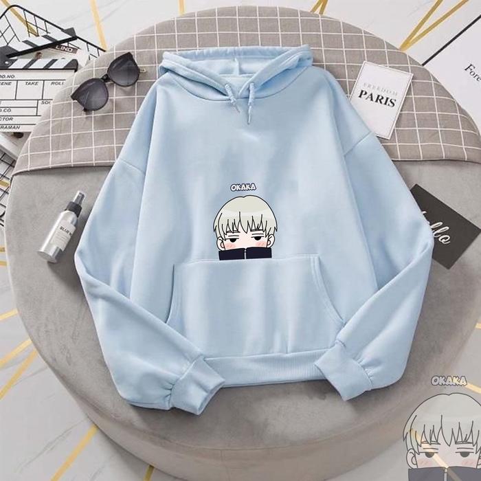 BY GANESH.SHOP4 HOODIE ANIME PREMIUM JUJUTSU KAISEN / INUMAKI TOGE CHIBI OKAKA