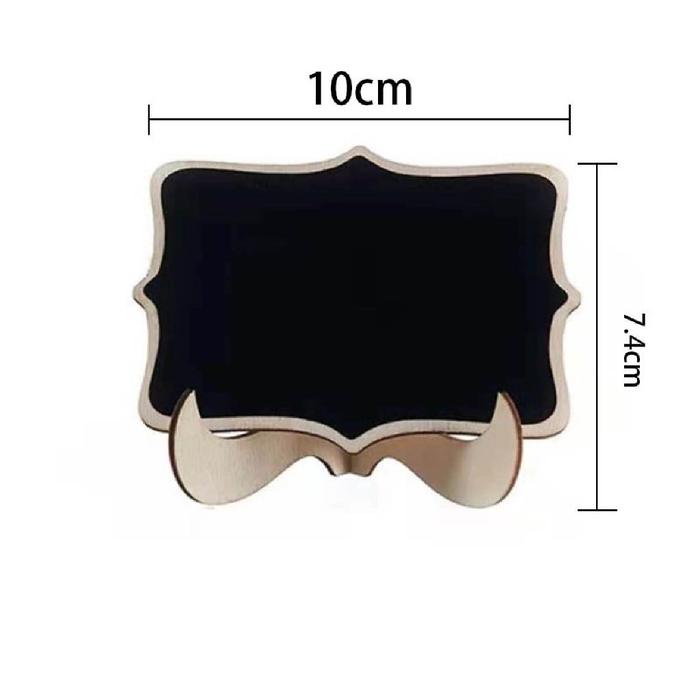 10Pcs Papan Kapur Menu Cafe / Papan Reserved Papan Tulis Kapur Kecil + 2 Pena / Mini Chalkboard Papa