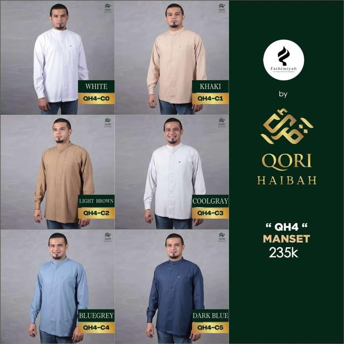 Terbaru Qori Apparel Haibah Baju Koko Casual (Lengan Manset) Qh4
