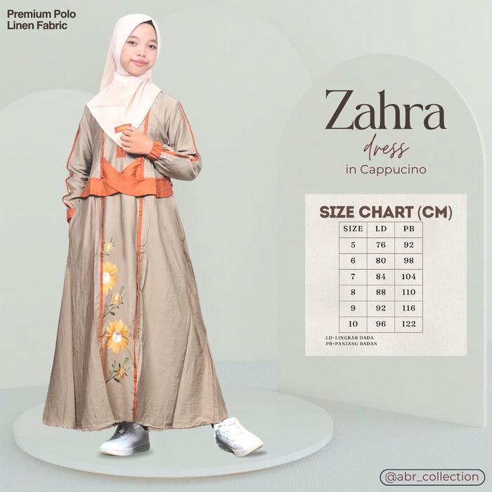 Gamis Anak Zahra - ABR - Gamis Anak Perempuan - Baby Corduroy - Nyaman dan Stylish