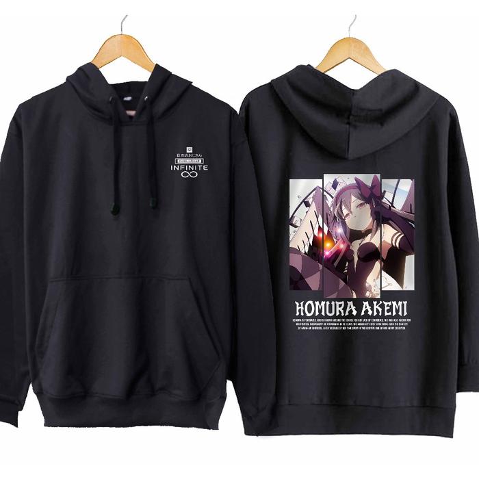 Jaket hoodie jumper infinite HOMURA AKEMI - THE PUELLA MAGI material cotton fleece