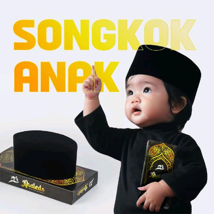 Peci Anak songkok anak kecil kopiah balita Bayi laki laki usia 3 bulan - 7 tahun tinggi 8 cm kopyah