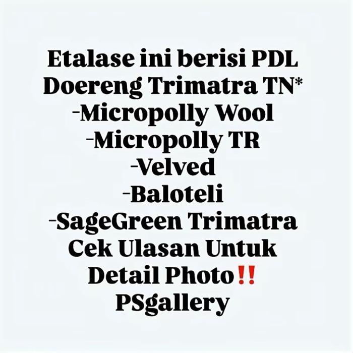 PDL Sritex Panca Micropolly Wool Premium Panca Prima Velbett Baloteli PSgallery