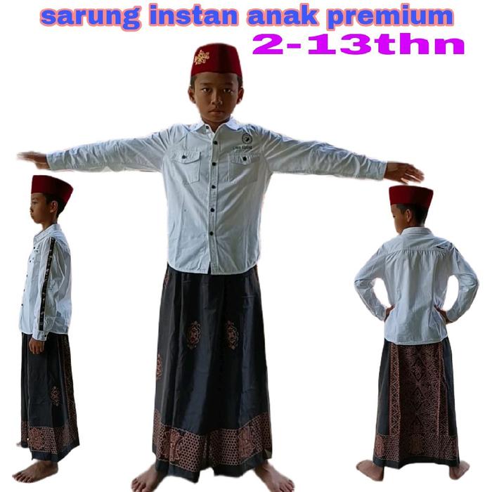 motif batik viral anti ribet termurah muslim laki laki Hitam Katun Pria Santri Rayon Panjang Koko Pe